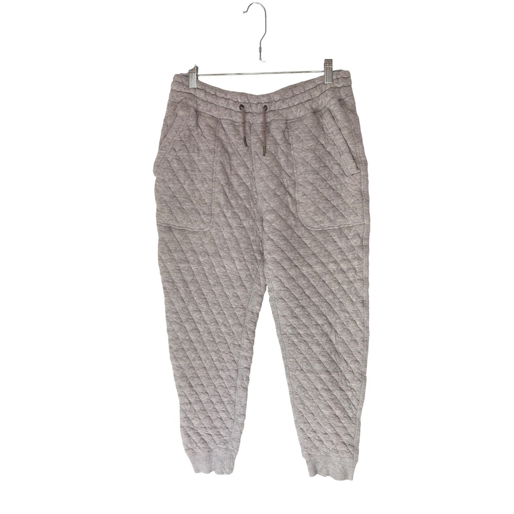 J. Crew Quilted Jogger Sweatpants Heather Gray Men's Casual Basic Medium